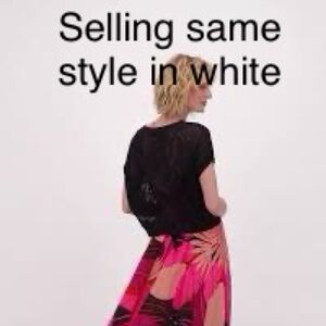 NEW White crochet-look top Spanner Large